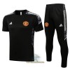 Manchester United Champions League Trainingsshirt Pak 2022-23 Zwart Wit - Heren